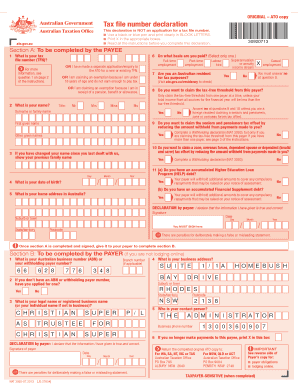 Tax File Number Declaration