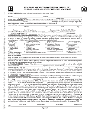 Contract for the Sale of Multiple Family Real Estate