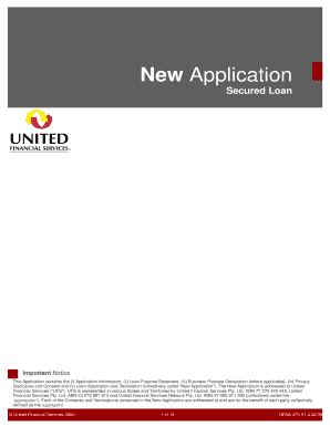 Secured Loan Application Form