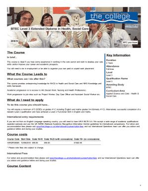 btec level 3 health and social care extended diploma