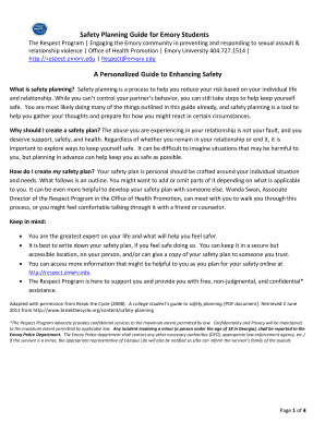 Safety Planning Guide for Emory Students