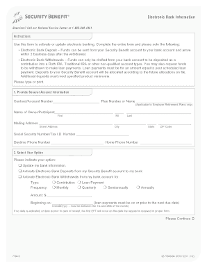 Electronic Banking Activation Form