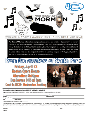 Danvers Recreation Registration Form