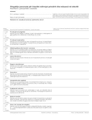 Parent-Teacher Conference Preparation Form