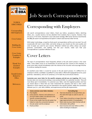 Excuse letter for working student - 08 - Guide - Job Search Correspondence