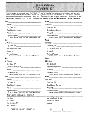 1099-MISC Form for Contract Payments