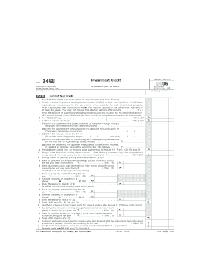 IRS Form 3468 Investment Credit