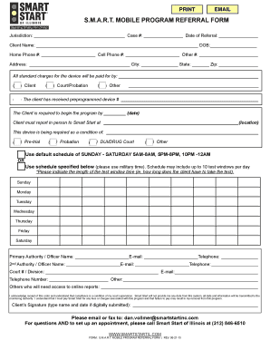 S.M.A.R.T. Mobile Program Referral Form