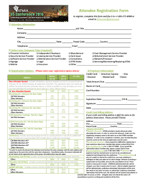 ATMIA Conference Registration Form