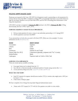 IRS Form 1099-MISC Filing Guide