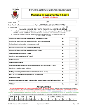 Modello di pagamento T-Serve