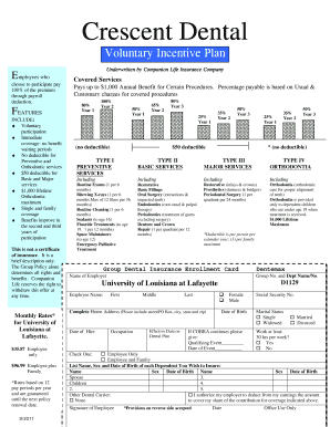 Crescent Dental Voluntary Incentive Plan