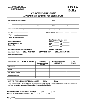 Application for Employment