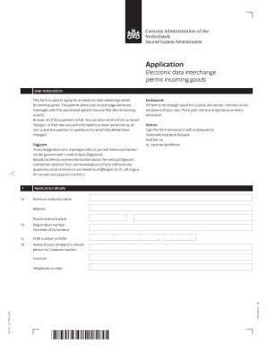 Netherlands Electronic Data Interchange Permit Application