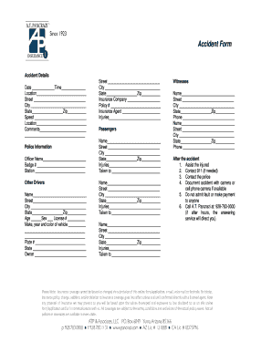 Accident Form