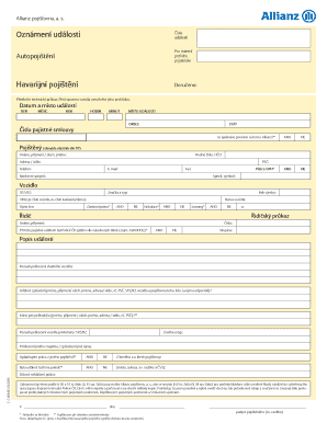 Allianz Accident Notification Form