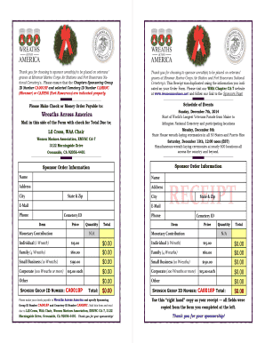 fillable online womenmarines waa wma ca 7 order form v1021 12 mar ca 7 form