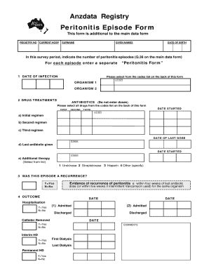 Peritonitis Episode Form