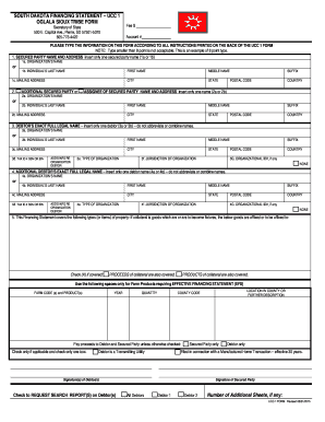 South Dakota UCC 1 Financing Statement