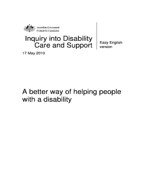 Disability Care and Support Inquiry Form