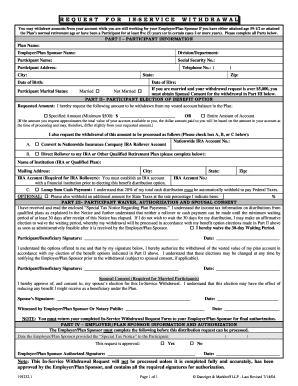 In-Service Withdrawal Request Form