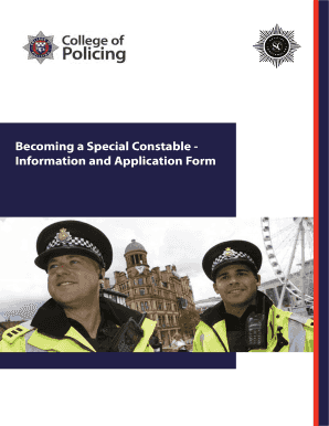 Special Constable Application Form