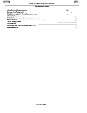 Nebraska Partnership Tax Forms