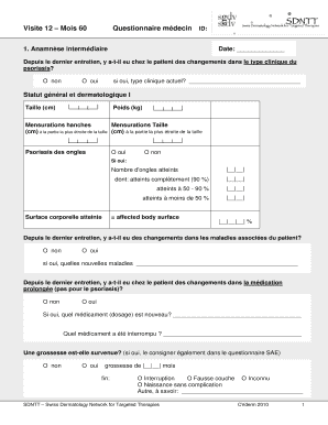 Questionnaire médecin ID