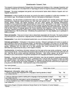 Research Consent Form