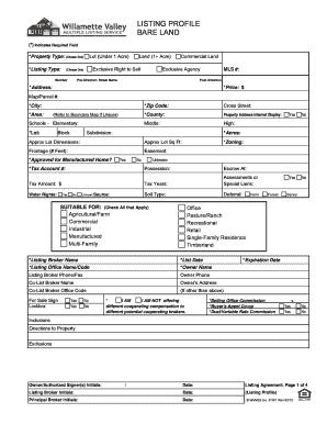 Listing Profile for Bare Land