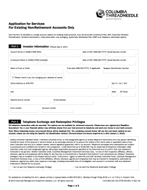 Application for Services