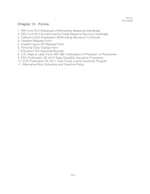 IRS Form W-4 Employee's Withholding Allowance Certificate