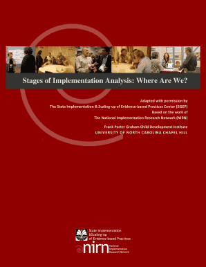 Stages of Implementation Analysis Tool