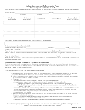 Forma de Autorización de Medicamentos
