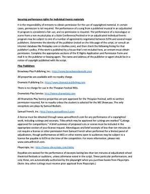 Individual Events Rights Application Form