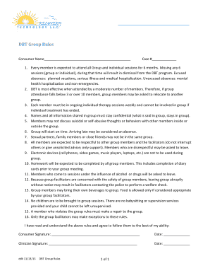 DBT Group Rules Agreement