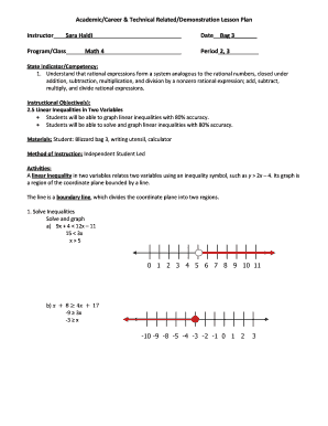Math Lesson Plan Template