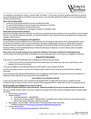 2015-2016 Verification Worksheet - Independent