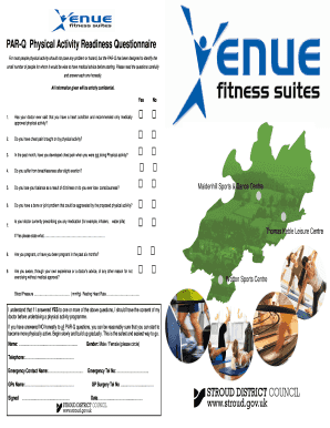 PAR-Q Physical Activity Readiness Questionnaire
