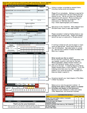 Picture Day Order Form