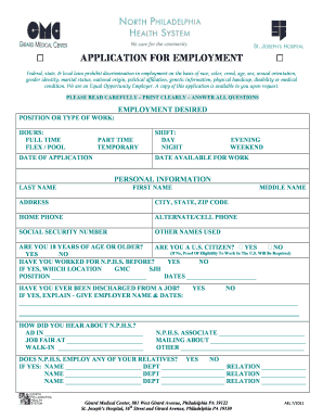 Application for Employment
