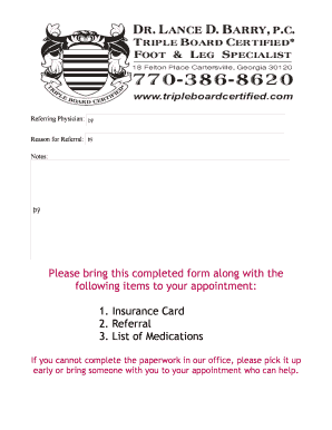 Patient Medical History Form