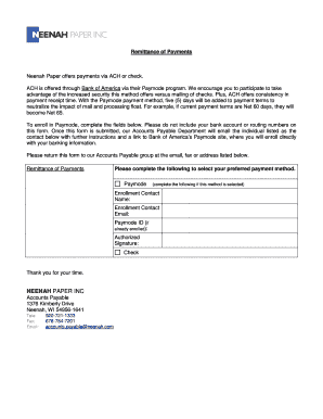 Remittance of Payments - neenahcom