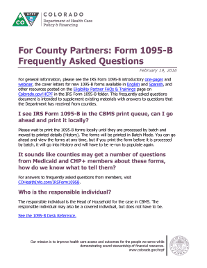 IRS Form 1095-B FAQ