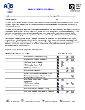 Consumer Lending Diploma