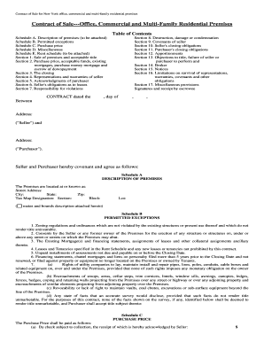 New York Office and Multi-Family Residential Sale Contract