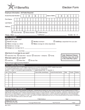 ARBenefits Election Form