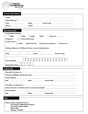 Charitable Donation Form