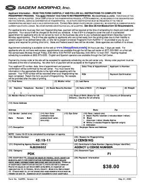 New Jersey Fingerprinting Form