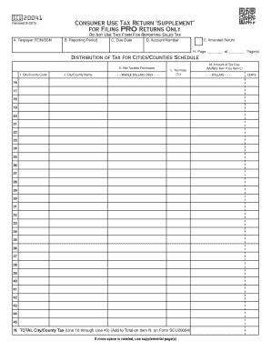 Oklahoma Consumer Use Tax Return Supplement